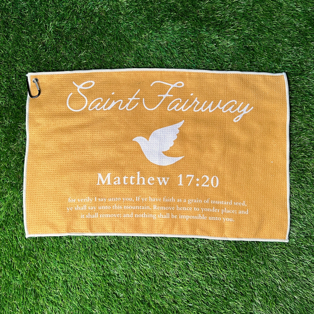 "Mustard Seed" Waffle Golf Towel