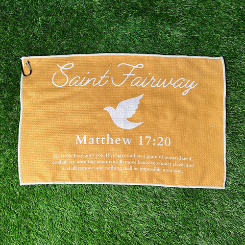 "Mustard Seed" Waffle Golf Towel
