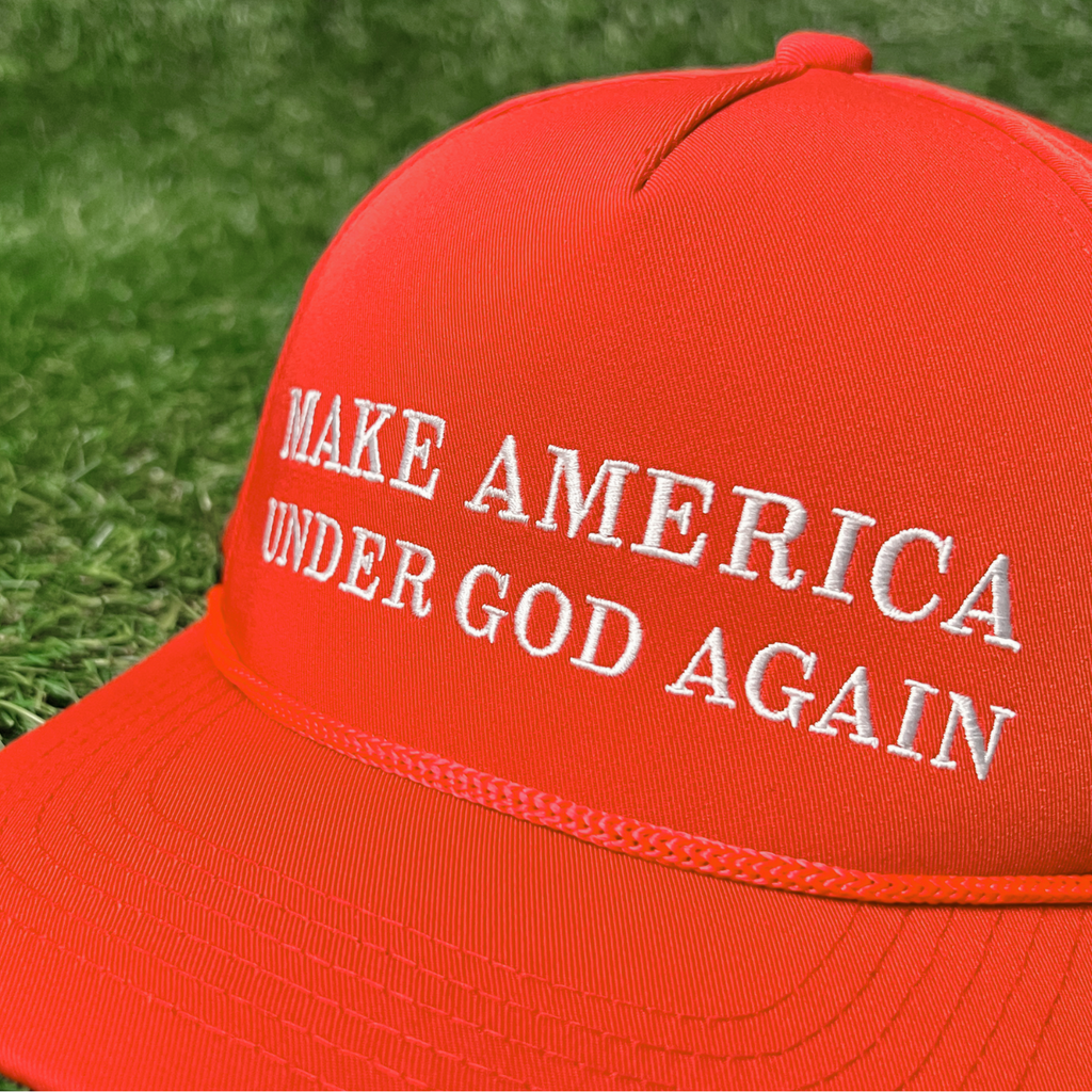 Red "Make America Under God Again" Golf Rope Snapback - Child's Hat