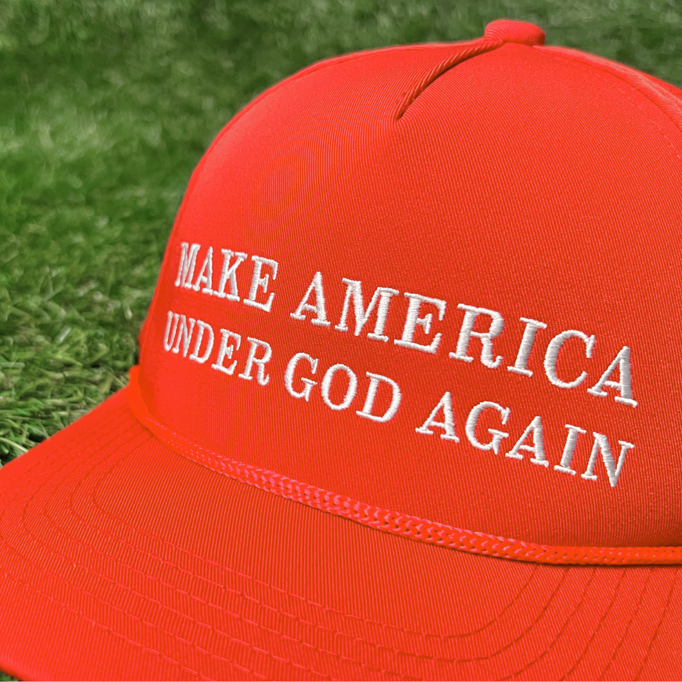 Red "Make America Under God Again" Golf Rope Snapback - Child's Hat