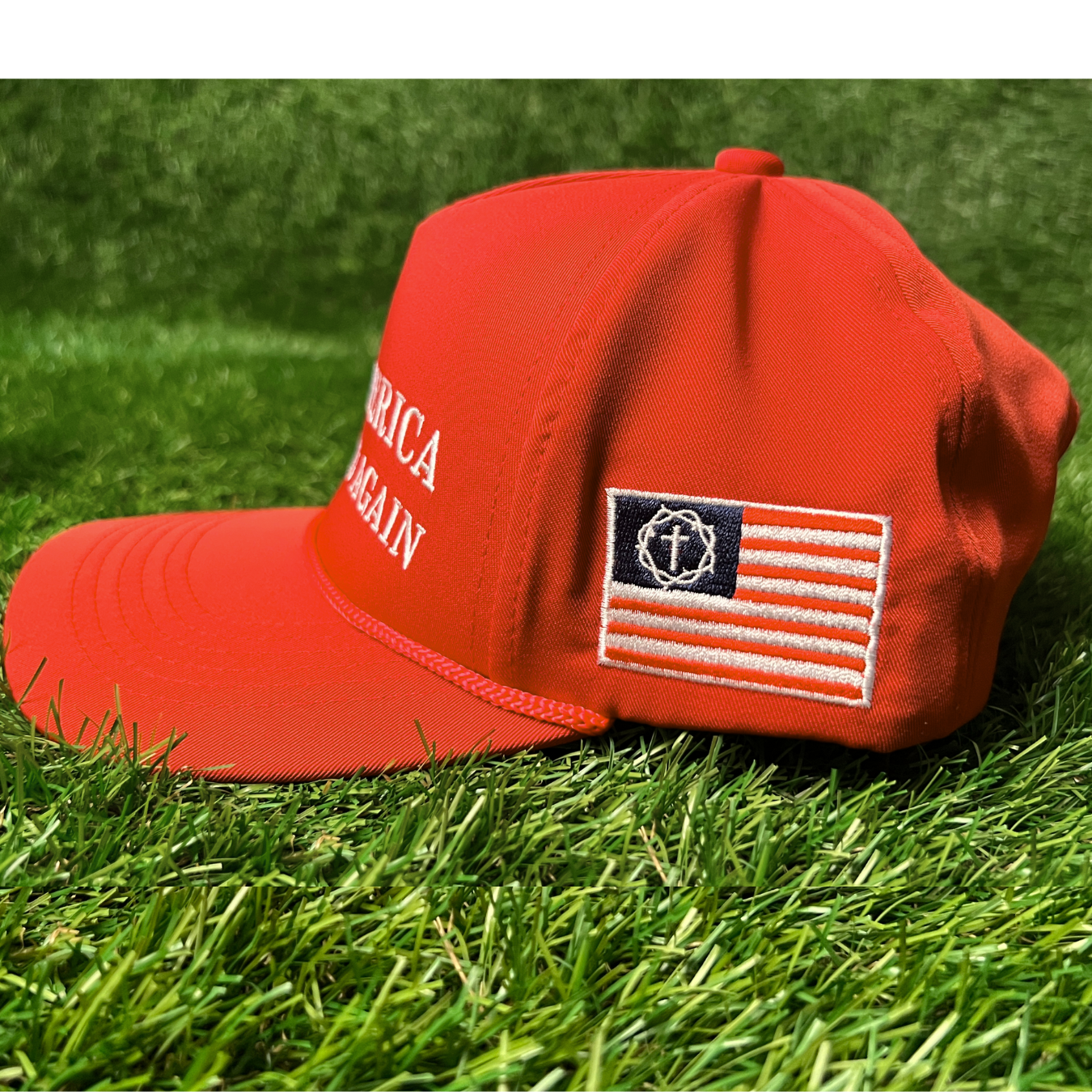 Red "Make America Under God Again" Golf Rope Snapback - Child's Hat
