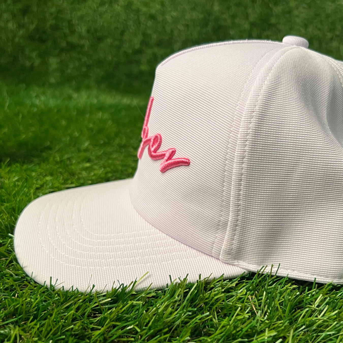 White "Sober" Golf Snapback