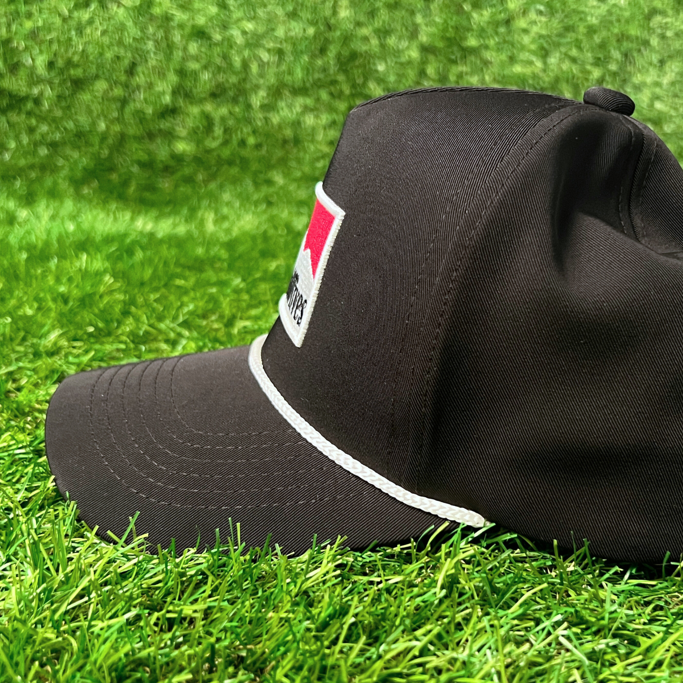 Black "Mount of Olives" Golf Rope Snapback - 5 Panel