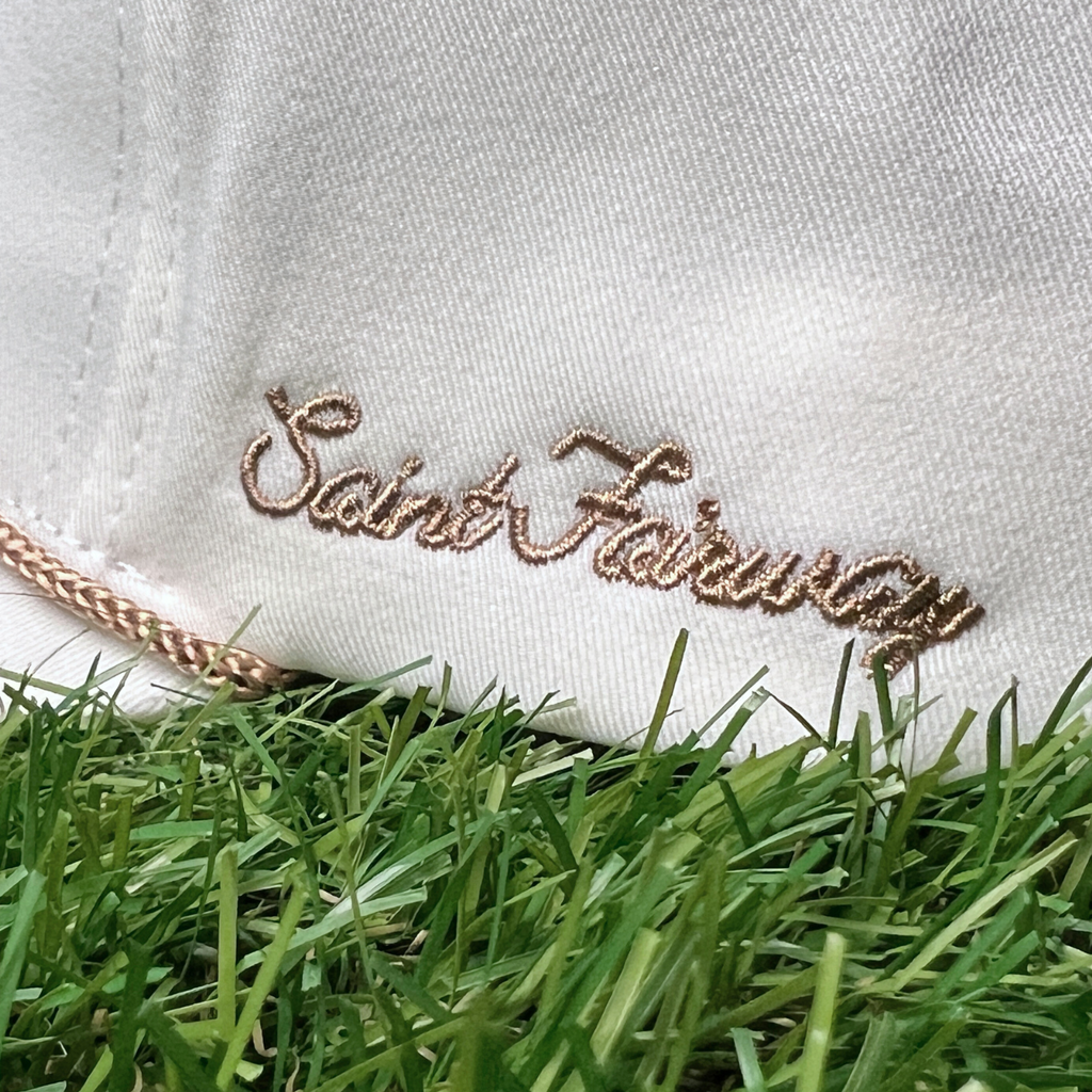 White "Mustard Seed" Golf Rope Snapback - 5 Panel