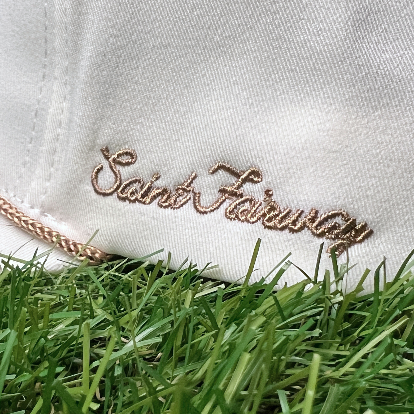 White "Mustard Seed" Golf Rope Snapback - 5 Panel