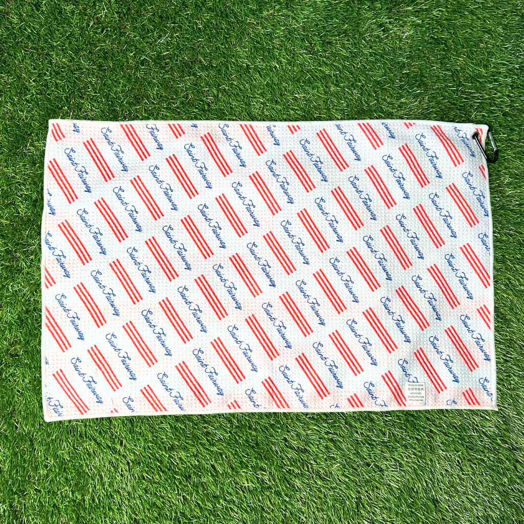 Saints and Stripes" Patriotic Waffle Golf Towel